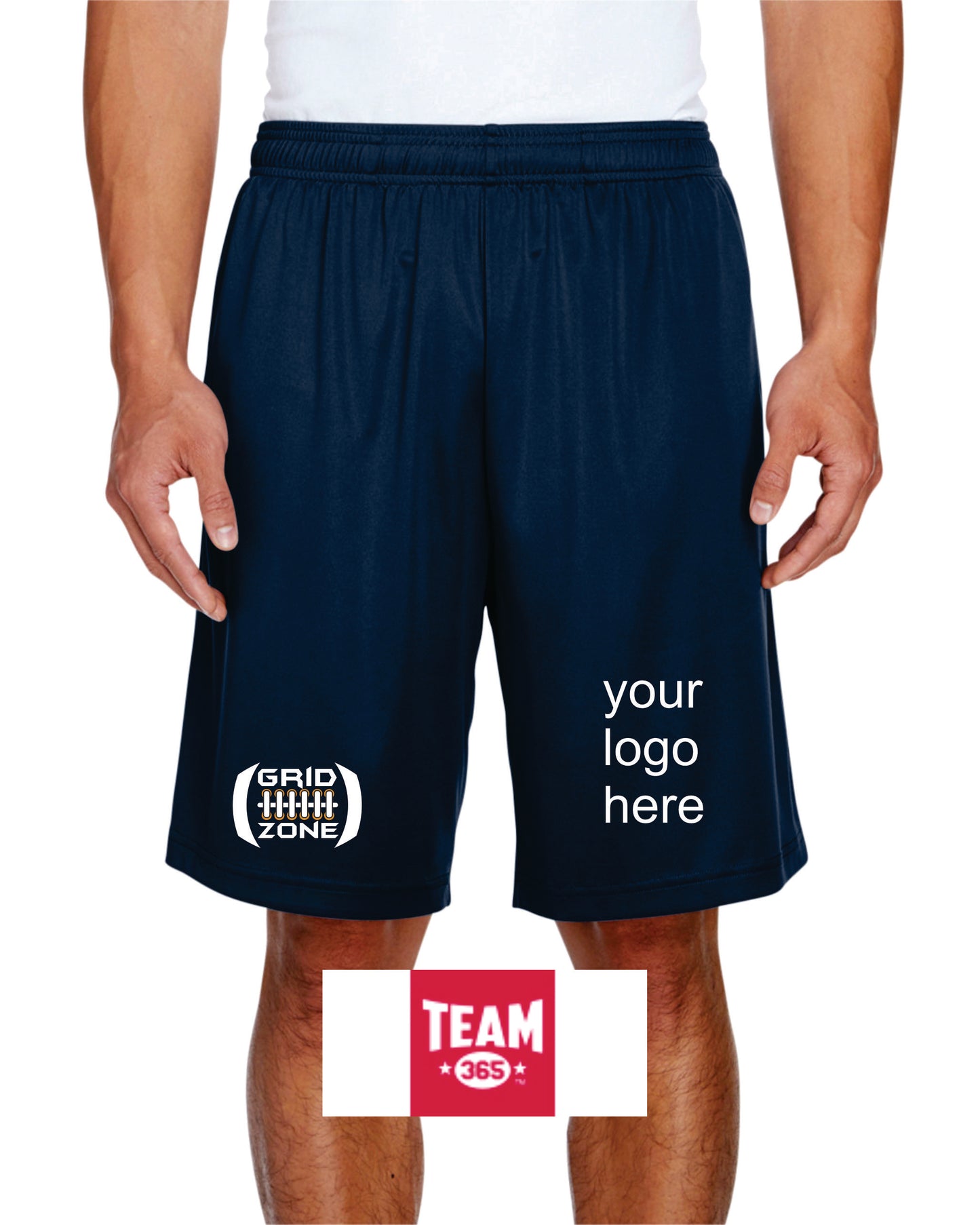 Custom Transfer Printed Flag Football Shorts