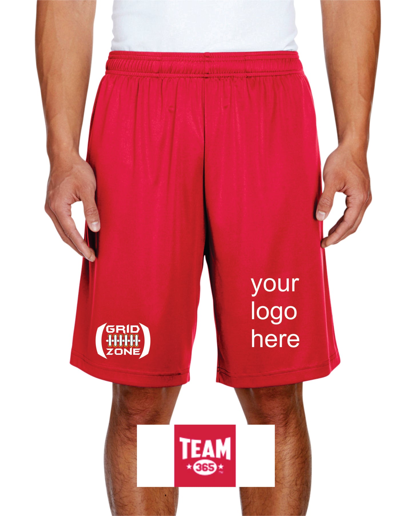 Custom Transfer Printed Flag Football Shorts